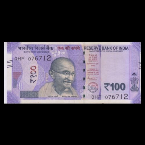 100 Indian Rupee Note Mahatma Gandhi New Series(2019)Shaktikant Das