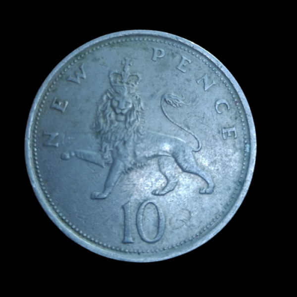 10 new pence Elizabeth II Tiger (1980) - UK