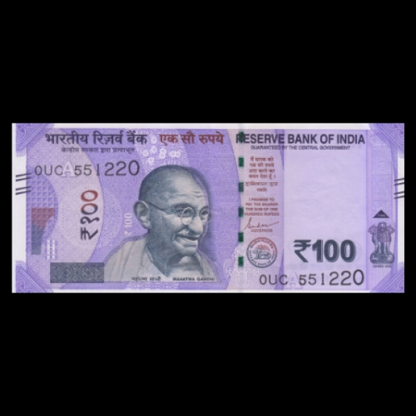 100 Indian Rupee Note Mahatma Gandhi New Series(2023)Shaktikanta Das