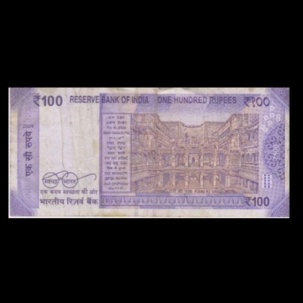 100 Indian Rupee Note Mahatma Gandhi New Series(Sanchi Stupa/Rani Ki Vav,Swachh Bharat(Shaktikant Das)