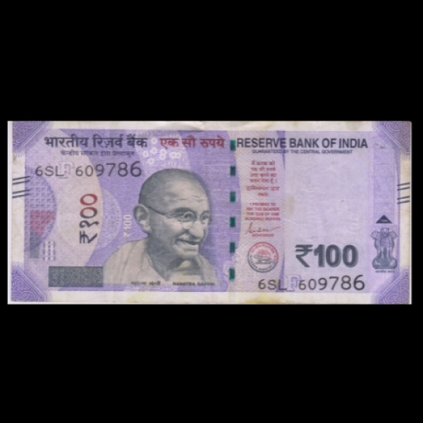 100 Indian Rupee Note Mahatma Gandhi New Series(Sanchi Stupa/Rani Ki Vav,Swachh Bharat(Shaktikant Das)