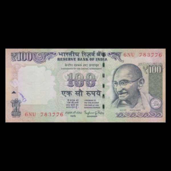 100 Indian Rupee Note Mahatma Gandhi Series (2015)Raghuram G. Rajan