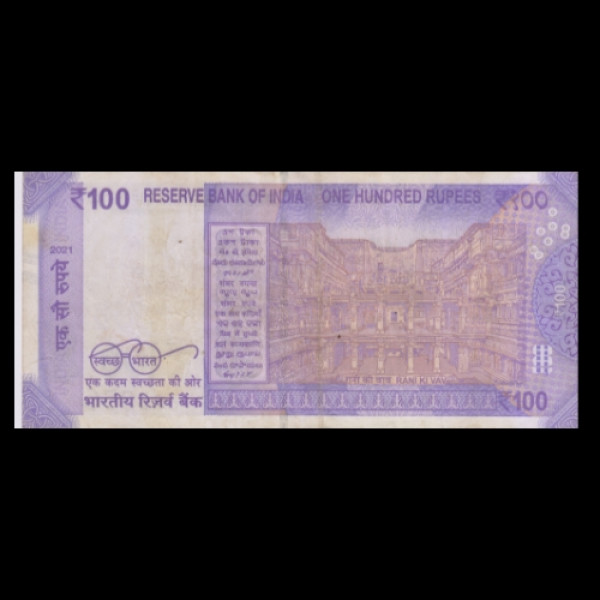 100 Indian Rupee Note Mahatma Gandhi(New)Series (2021)Shaktikant Das