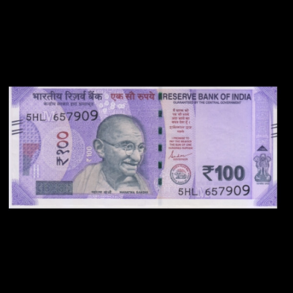 100 Indian Rupee Note Mahatma Gandhi New Series (2022)Shaktikant Das