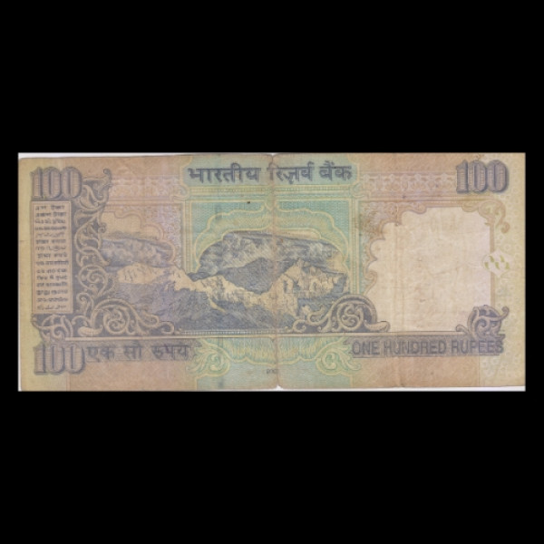 100 Indian Rupee Note Mahatma Gandhi SeriesY.N.Reddy(2006)