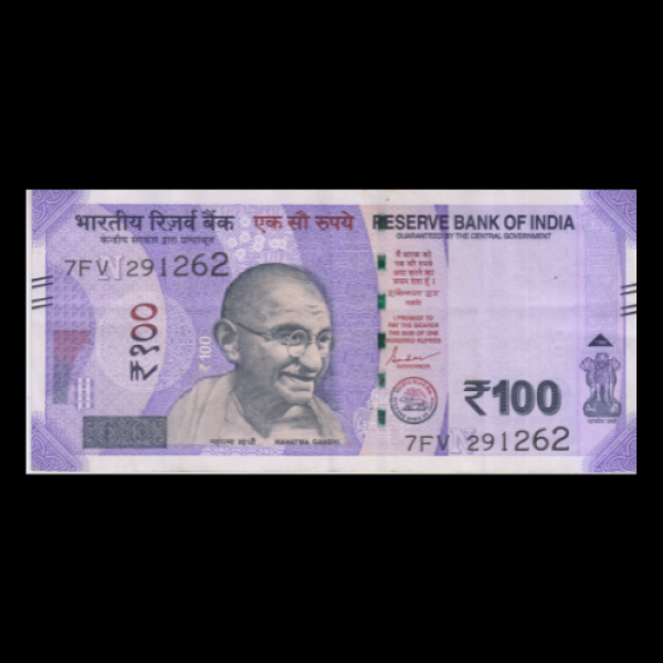 100 Indian Rupee Note Mahatma Gandhi New Series(Sanchi Stupa Rani Ki Vav, Swachh Bharat Shaktikant Das (Birthday Note - 29-December-1962)