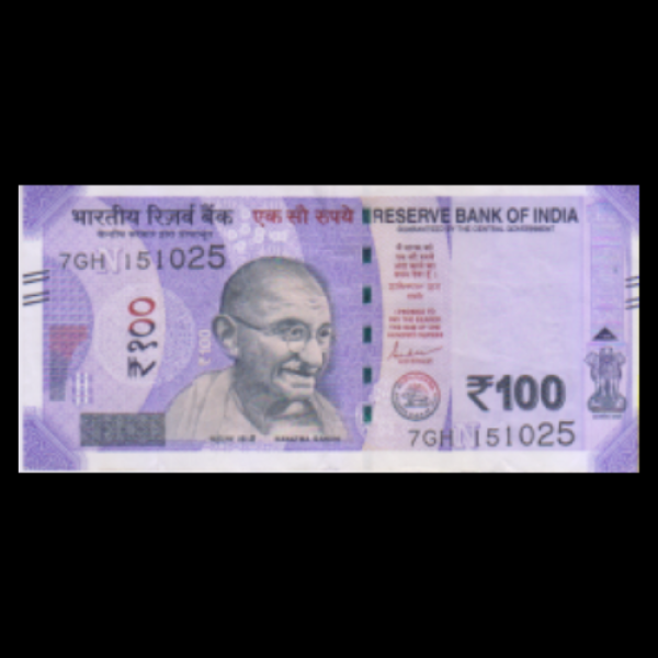 100 Indian Rupee Note Mahatma Gandhi New Series(Sanchi Stupa Rani Ki Vav, Swachh Bharat Shaktikant Das (Birthday Note -15-October-0025)