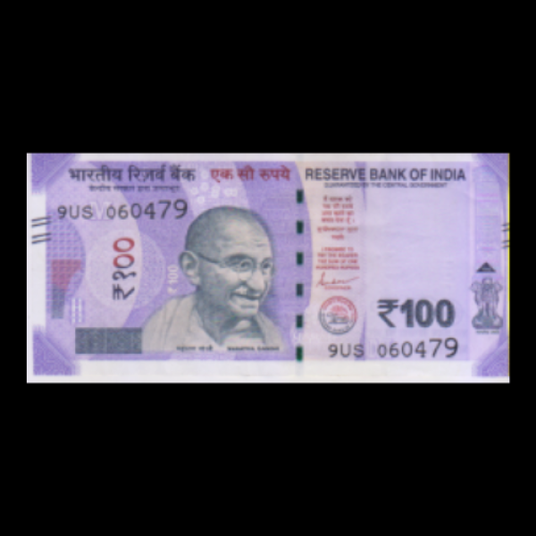 100 Indian Rupee Note Mahatma Gandhi New Series(Sanchi Stupa Rani Ki Vav, Swachh Bharat Shaktikant Das (Birthday Note - 06-April-1979)