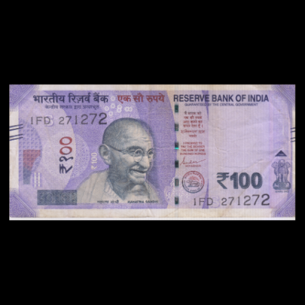 100 Indian Rupee Note Mahatma Gandhi New Series(Sanchi Stupa Rani Ki Vav, Swachh Bharat Shaktikanta Das (Brithday Note)