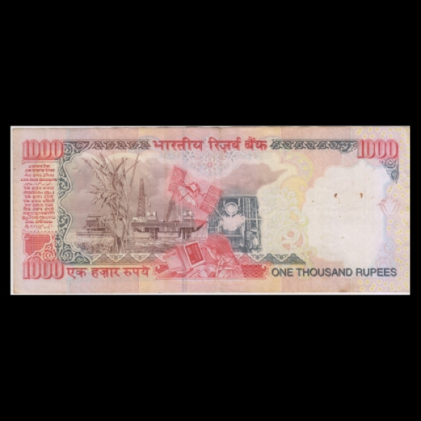 1000 Indian Rupee Note Mahatma Gandhi Rupees Reserve Bank Note Indian Economy Series - Bimal Jalan