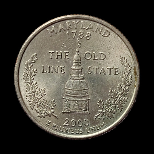 1/4 Doller MARYLAND 1788 THE Old State Line  Mandir /usa liberty in god we trust (2000) - US