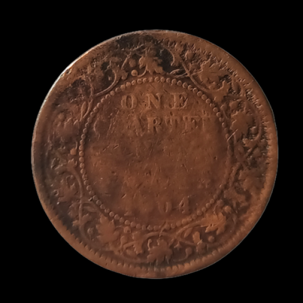 Indian One Quarter Anna (1 paisa) EDWARD VII KING & EMPEROR-1904