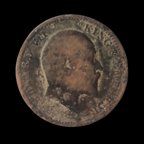 Indian One Quarter Anna EDWARD VII KING & EMPEROR-1908