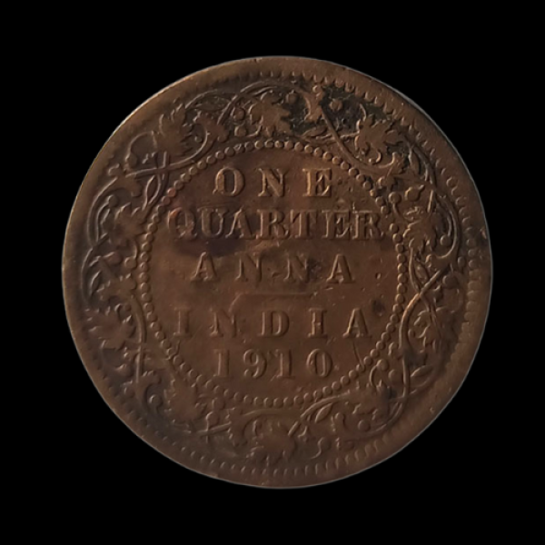 Indian One Quarter Anna EDWARD VII KING & EMPEROR -1910
