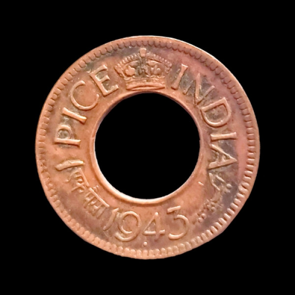 Indian One Paise Coin – 1943