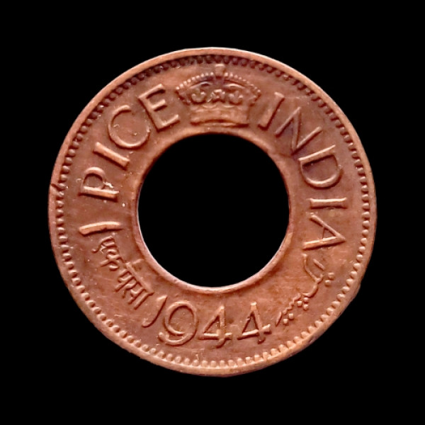 Indian One Paise Coin – 1944