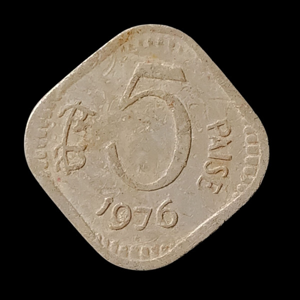 Indian 5 Naya Paisa Coin – 1976