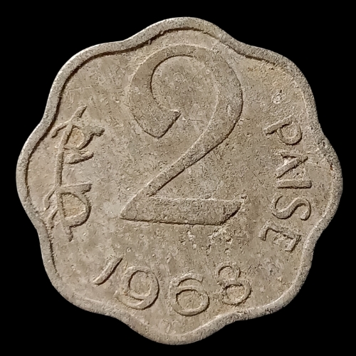 Indian 2 Paisa Coin – 1968