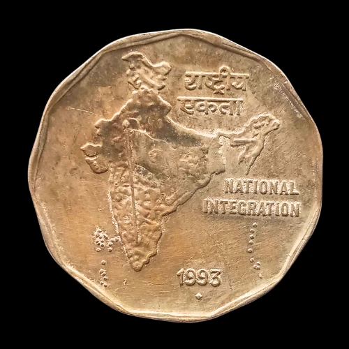 Indian 2 Rupees Coin – 1993