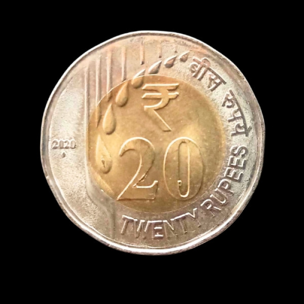 Indian 20 Rupees Coin – 2020
