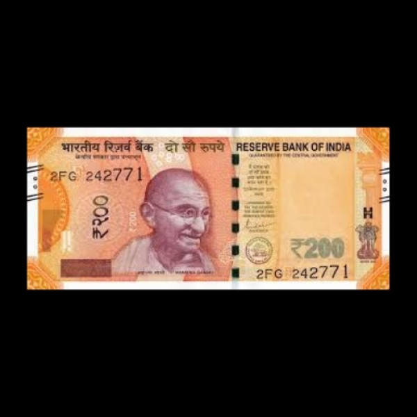 Indian 200 Rupee Note 2018-2024 (Shaktikanta Das)