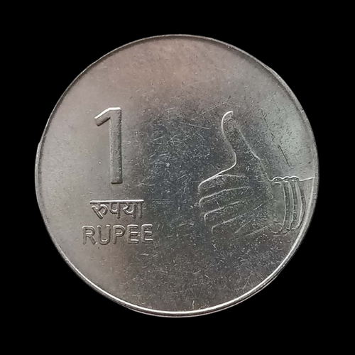 Indian One Rupee Coin - 2009
