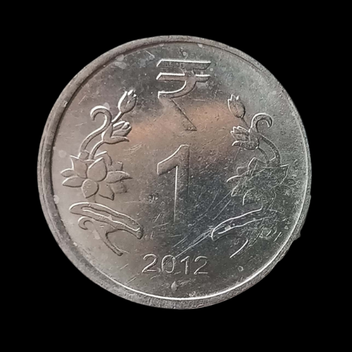 Indian One Rupee Coin - 2012