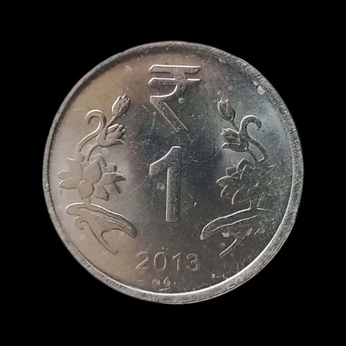 Indian One Rupee Coin - 2013