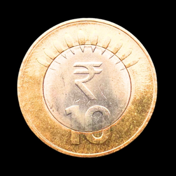 Indian 10 rupees mahatma Gandhi coin -2015