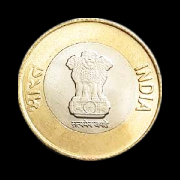 Indian 10 Rupees Kolkata Mint Raindrop Coin -2022