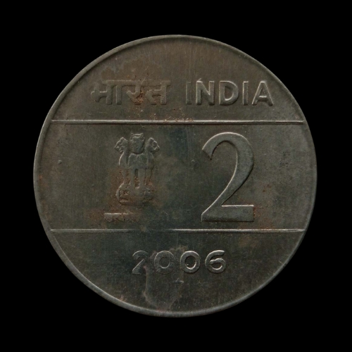 Indian 2 Rupees Coin – 2006