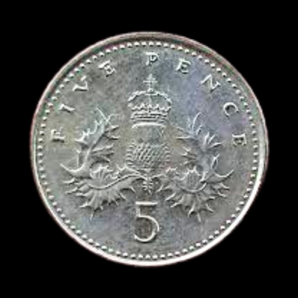 UK 5 Pence coin - 2007