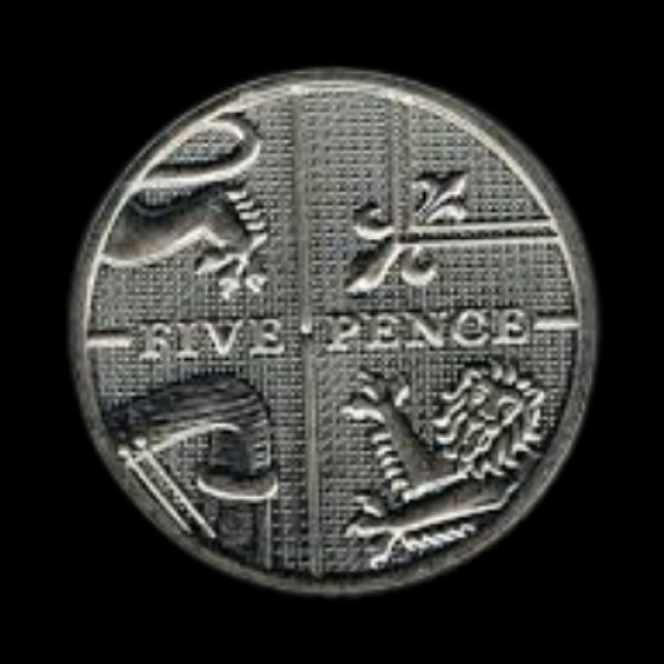UK 5 Pence coin - 2013