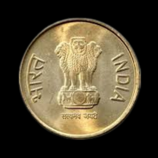 Indian 5 rupee coin 2011