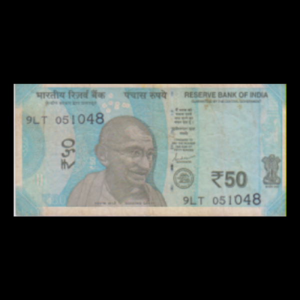 50 Indian Rupee Note Mahatma Gandhi Hampi Series Shaktikant Das (Birthday Note - 05-October-1948)