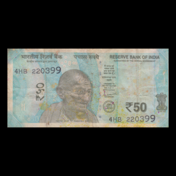 50 Indian Rupee Note Mahatma Gandhi Hampi Series Shaktikant Das(Brithday Note)