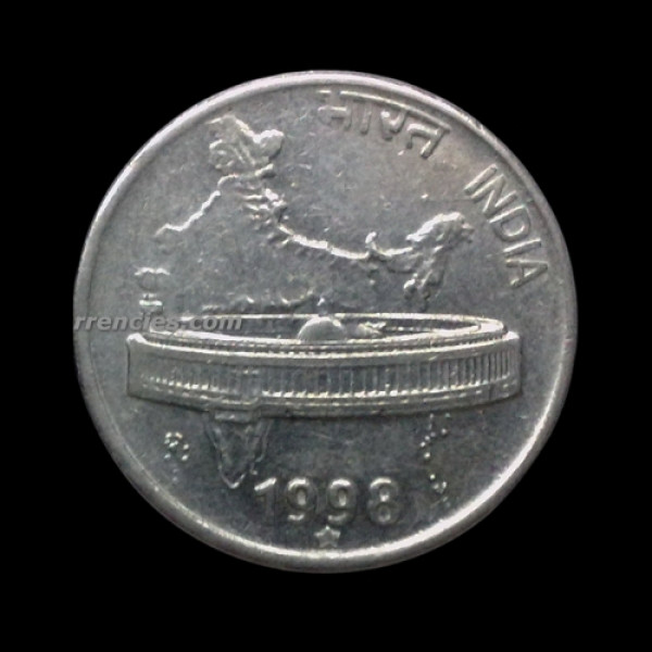 Indian 50 Paise Coin – 1998