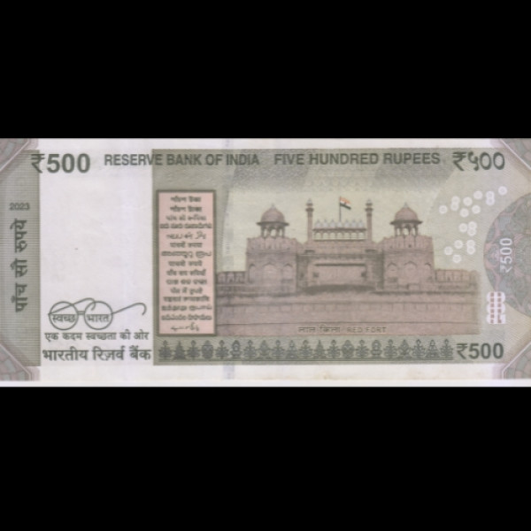 500 Indian Currency Note Mahatma Gandhi Series (Red Fort – Swachh Bharat) Shaktikant Das 2024