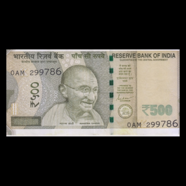 500 Indian Rupee Note Mahatma Gandhi Series (Red Fort – Swachh Bharat 2023)  Shaktikant Das