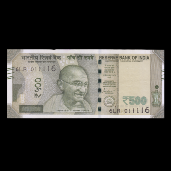 500 Indian Rupee Note Mahatma Gandhi New Series Shaktikant Das(Birthday Note - 11-Jan-1916)