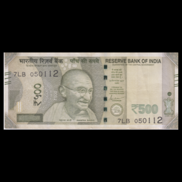 500 Indian Rupee Note Mahatma Gandhi New Series Shaktikant Das(Brithday Note)