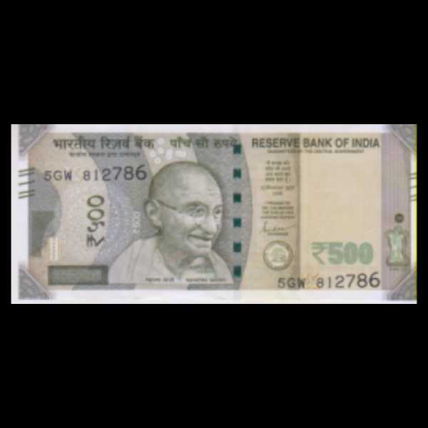 500 Indian Rupee Note Mahatma Gandhi New Series Shaktikant Das (2024) (786 Special Note)