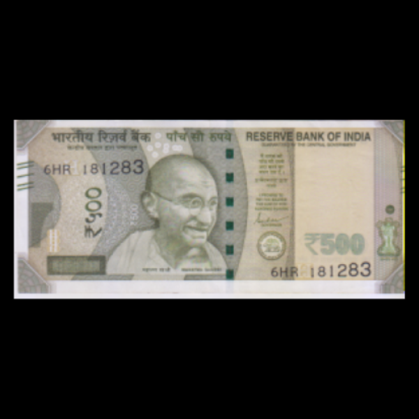 500 Indian Rupee Note Mahatma Gandhi New Series Shaktikant Das (Birthday Note - 18-December-1983)
