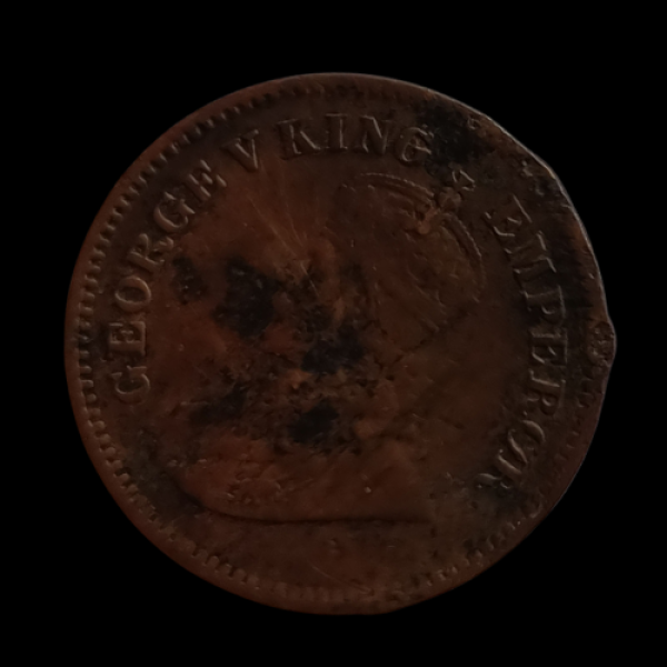 British India 1917 Half Pice Coin King George V