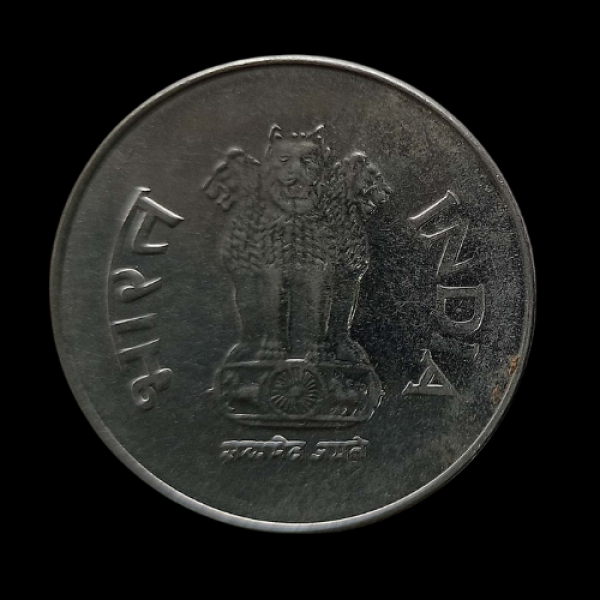 India 1 Rupee coin 2002