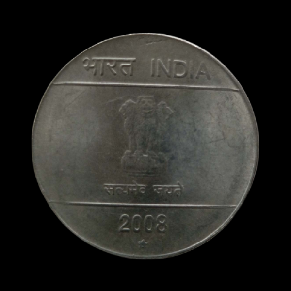 India 1 Rupee coin 2008  Nritya Mudra Series