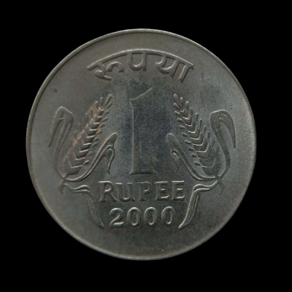 India 1 Rupee Coin 2000