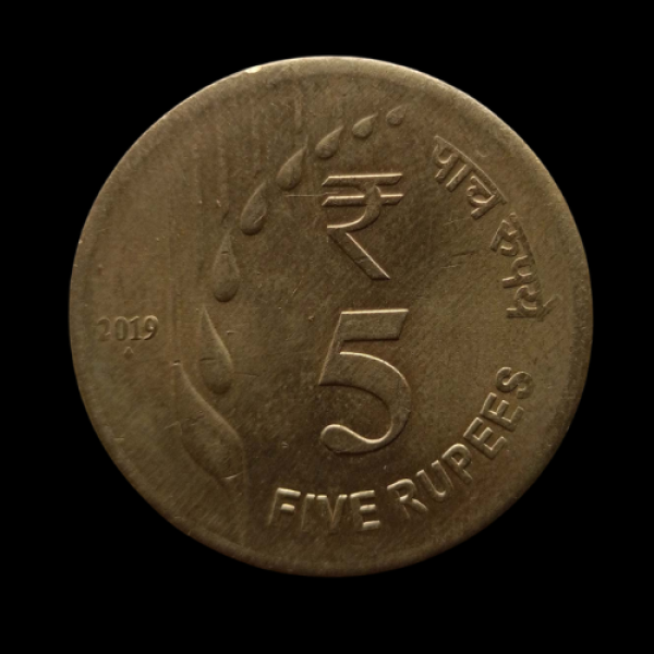 India 5 Five Rupees Coin 2019  New Series