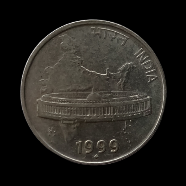 India 50 Paise  Parliament House Coin 1999