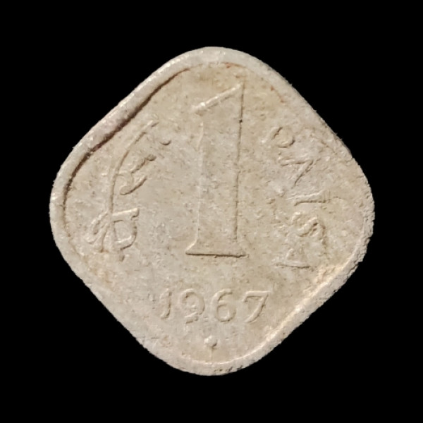 Indian One Paise Coin -1967